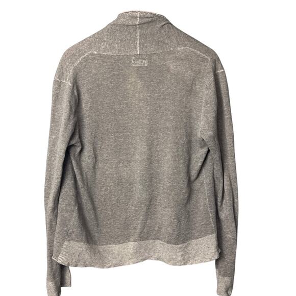 AllSaints Spitalfields Linen Blend Cardigan Size M Gray Oversized Gritty Urban - Picture 2 of 8
